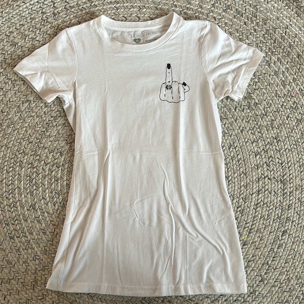 Hubs & Hers Give ‘Em The Finger Tee